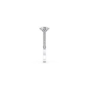Bague de fiançailles REYES en moissanite de luxe, taille brillant rond, 1,32 carat, classique, en argent sterling 925, certifiée GRA, bijoux fins - Product Image 5