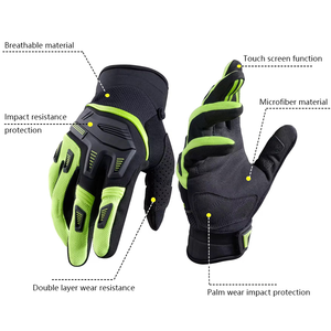 Guantes Unisex de Piel Sintética PU Impermeables y Cómodos para Todas las Estaciones, con Agarre Duradero Personalizado para Motociclismo de Verano - Product Image 4