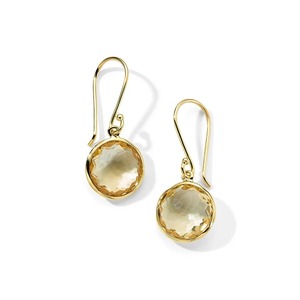 Pendientes Redondos de Citrino con Baño de Plata, Joyería Colgante, Piedra Natural de Nacimiento de Noviembre, Pendientes de Moda para Mujer - Product Image 2