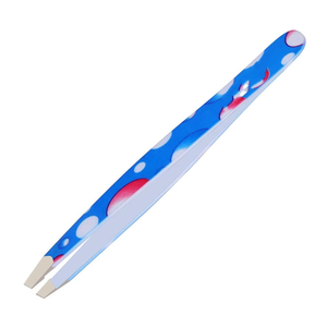 Pinzas para Cejas de Acero Inoxidable Azul Premium de Alta Calidad, Herramienta de Belleza Personalizada, Precio Competitivo OEM, Ligeras - Product Image 1