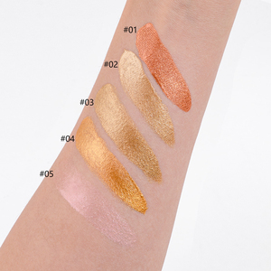 Iluminador Líquido Mineral de 5 Colores, Alta Pigmentación, Larga Duración, Brillo Intenso para Rostro y Cuerpo, Tubo Portátil, Maquillaje - Product Image 3