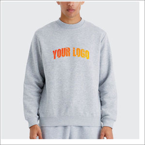 เสื้อสเวตเชิ้ตผู้ชาย OEM ไซส์ใหญ่ ผ้าฝ้าย 100% ปักลายตามสั่ง สตรีทแวร์ ระบายอากาศได้ดี สวมใส่สบาย - Product Image 3