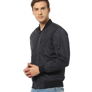 Newest Style Casual Winter <b>Men's</b> Stand Collar Bomber <b>Jacket</b> Zipper Closure Multi Color Options Breathable Anti-Bacterial Fabric - Product Image 3