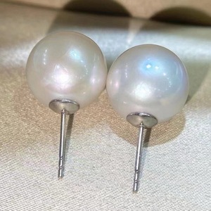 Pendientes de Perlas de Oro de 18K con Estilo Tejido, Elegantes y Delgados, con Borla Larga y Brillante Natural, Accesorio de Joyería, Venta Directa de Fábrica - Product Image 3