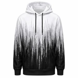 Sudadera con Capucha para Hombre, Color Degradado, Corte Regular, Deportiva, Casual, con Estampado por Sublimación, Bolsillo, Tejido de Punto, 100% Algodón, Ecológica - Product Image 1