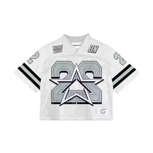 Camiseta de Fútbol Retro Personalizada de Gran Tamaño, Ropa Deportiva de Malla, Impresión por Sublimación, Diseño Personalizado - Product Image 3