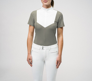 Camiseta de equitación para mujer, cuello redondo, personalizable, ligera, transpirable, de alta calidad, multifuncional - Product Image 1