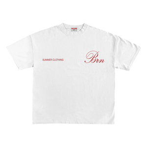 เสื้อยืดแขนสั้นสีขาวพิมพ์ลายดิจิทัลสำหรับผู้ชาย ทรงโอเวอร์ไซส์ สไตล์ลำลอง เหมาะสำหรับใส่ในฤดูร้อน ทรงบ็อกซี่ สตรีทแวร์ ทันสมัย - Product Image 2