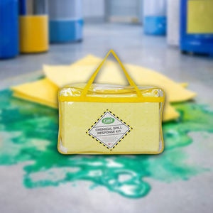 Kit d'absorption de produits chimiques, seau de 20 L, matériel dangereux d'urgence pour la réponse aux fuites d'acides et d'alcalis, usage industriel et en laboratoire - Product Image 3