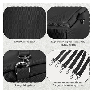 Filet à foin pour chevaux, mangeoire lente, 60x80x90cm, en nylon durable avec anneaux de fixation, sangle réglable, grande capacité - Product Image 3
