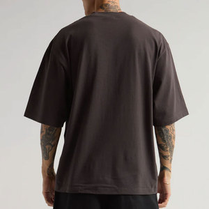 เสื้อยืดทรงบ็อกซี่ฟิต ผ้าคอตตอน 100% / ใยไผ่ น้ำหนัก 230 กรัม ขายส่งจำนวนมาก เสื้อผ้าสตรีทแวร์หนานุ่มสำหรับผู้ชาย แบรนด์แคนาดา - Product Image 6