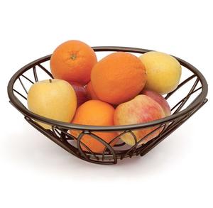 Panier de rangement décoratif noir poli pour fruits et légumes, style contemporain, panier à fruits, panier de décoration de table - Product Image 1
