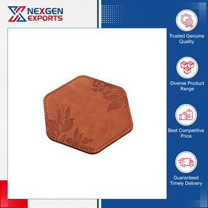 Wholesale Supplier of Outstanding Quality Highly Durable Octagonal Shape PU Leather <b>Table</b> Mat Coaster for Home Furnishing Use - Product Image 3