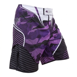 Wholesale No Gi MMA BJJ Compression <b>Shorts</b> Front Logo Breathable Quick Dry Spandex/Polyester <b>Grappling</b> Spats - Product Image 4