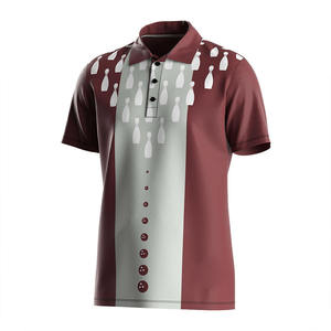 Jersey de Boliche de Alto Rendimiento, Transpirable, Talla Grande, Ligero, Duradero, Cómodo, 100% Poliéster, de Secado Rápido, para Profesionales - Product Image 1