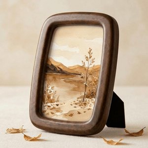 Wood Photo <b>Frame</b> Rectangle Vertical Rustic Handmade Digital <b>Printing</b> Full Color Tabletop Decor Wooden Photo <b>Frame</b>/picture <b>Frames</b> - Product Image 4