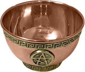 Cuenco de Cobre Pentáculo para Ofrendas en el Altar, Decoración con Incienso Aromático y Sahumerio, para Toda Temporada, 3 Pulgadas - Product Image 3