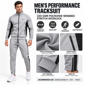 Traje Deportivo Personalizado para Hombre, de Secado Rápido, Ligero, de Poliéster, Proveedor OEM, Logotipo Personalizado, Suministro OEM - Product Image 3