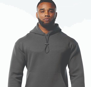 Hoodies décontractés personnalisables pour hommes en mélange polyester/coton tricoté Inland Industries, respirants, à col rond et à fermeture frontale rapide - Product Image 1