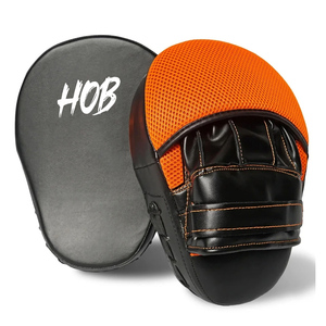 Guantes de Boxeo de Piel Sintética de Primera Calidad, Almohadillas Planas y Curvas para Entrenamiento de MMA y Artes Marciales - Product Image 1