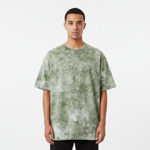 เสื้อยืดคอตตอนสตรีทแวร์ทรงโอเวอร์ไซส์ ไหล่ตก พิมพ์ลายคุณภาพสูง เนื้อผ้าหนา สำหรับผู้ชาย - Product Image 2