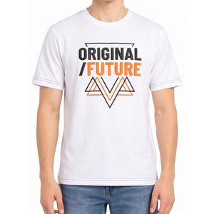 T-shirts pour hommes en coton 100% à imprimé graphique noir, col rond, coupe régulière, manches courtes, respirants, streetwear, décontractés - Product Image 3