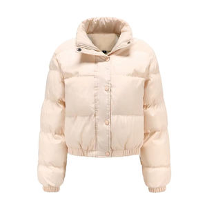 High Quality Outdoor <b>Jacket</b> Winter Wear Warm Casual <b>Women</b> <b>Cropped</b> <b>Puffer</b> <b>Jacket</b> Lightweight Windproof New Latest Fashion - Product Image 2