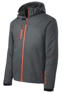 Men's Hooded Windbreaker <b>Jacket</b> <b>Fleece</b> <b>Lining</b> Zipper Closure Casual Outdoor Winter Coat Black - Product Image 6