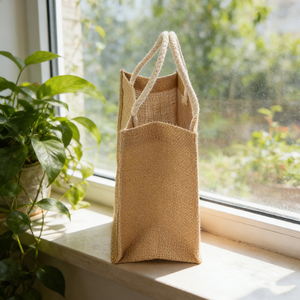 Food Grade <b>Jute</b> <b>Sack</b> with Reinforced Stitching for Heavy Load Food Storage - Product Image 3