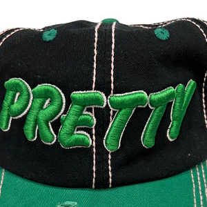Gorra de Béisbol Negra y Verde PRETTY GIRL, Personalizada con Bordado, Ajustable, de Algodón, Estilo Snapback, Moda Urbana, Fabricación OEM - Product Image 6