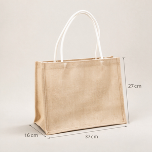 Bolsa de Yute Ecológica Personalizada, Bolsa de Compras de Arpillera, Bolsa de Regalo Reutilizable para Eventos Promocionales - Product Image 3