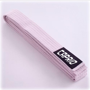 Ceinture de compétition personnalisée Caprio en coton premium pour l'entraînement et la compétition de karaté, taekwondo, judo, kung-fu, jiu-jitsu - Product Image 2