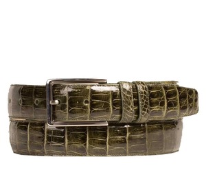 Cinturón de Cuero de Lujo con Acabado de Grano Exótico Premium de Divine International - Product Image 4