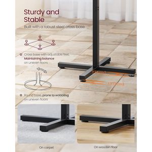 Mesa de Bar Moderna de Estilo Industrial para 2-3 Personas, Fácil de Montar, 23.6 x 4, Base Cruzada de Metal, Mesa de Cóctel - Product Image 3