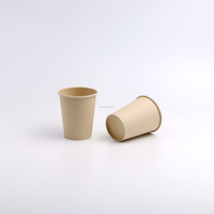 Vasos de Papel Impresos, Vaso de Papel Desechable para Beber con Tapa, Vaso de Papel de Bambú - Product Image 5