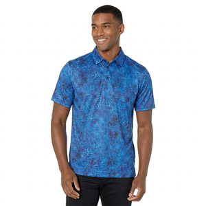 Men's Blue Solid Short Sleeve for <b>Shirt</b> Quick Dry Knitted Casual Wear <b>Gothic</b> Anti-pilling - Product Image 2