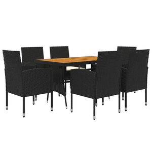 Juego de Comedor para Jardín en Negro y Crema para Experiencias Gastronómicas al Aire Libre - Product Image 3
