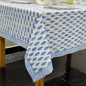 Elegant Handmade Cotton <b>Table</b> Cloth with Lace Border Luxury Style <b>Dining</b> <b>Table</b> <b>Cover</b> for Kitchen Event Decor Low Price Available - Product Image 3