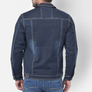 Veste en jean élégante pour homme, vêtement décontracté, vente en gros OEM, veste en jean en coton de haute qualité, sur mesure, séchage rapide, en vente - Product Image 4