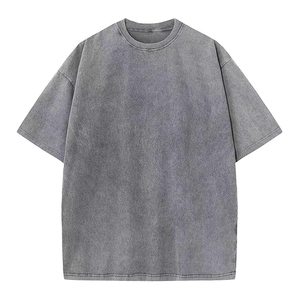 Premium Quality Men's <b>Acid</b> Washed Oversized <b>Drop</b> Shoulder T-Shirts 100% Cotton Heavyweight Loose Fit T-shirts - Product Image 1