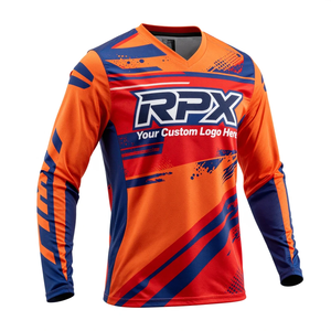Jersey de Motocross Transpirable de Manga Larga para Tallas Grandes, Precio al por Mayor, Ropa de Carreras de Autos, Jersey de Motocross Todoterreno de Verano - Product Image 4