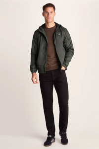 Chaquetas para Hombre Verde Oliva Oscuro, con Capucha, Ligeras, Impermeables, Cortavientos, con Cierre Completo, Logotipo Personalizado, Proveedor Mayorista - Product Image 3