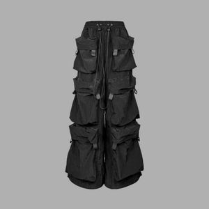 Pantalones Cargo de Pierna Ancha con Múltiples Bolsillos, Cintura Alta, Transpirables, Ecológicos, Ligeros, de Lona, Corte Regular, Estilo Casual 2026 - Product Image 1