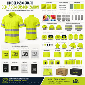 Uniforme Reflectante Tipo Polo, Personalizado de Fábrica, Tela de Poliéster, con Bolsillo, Ropa de Trabajo de Mantenimiento, con Franjas Reflectantes, Fabricante de Ropa de Trabajo - Product Image 6