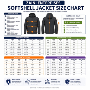 Chaqueta Soft Shell ZAINI Premium de 220g, Poliéster, para Hombre, Otoño, Negra, con Capucha, Resistente al Viento, Transpirable - Product Image 3