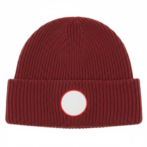 Bonnet en tricot côtelé de qualité supérieure avec logo personnalisé, chaud et doux pour l'hiver, mélange de laine acrylique, unisexe, mode et décontracté - Product Image 1
