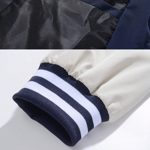 Casual Loose Fit 2026 Custom Made Wholesale Rate <b>Men</b> Embroidered Letter Fashionable Outerwear Winter College Baseball <b>Jackets</b> - Product Image 3