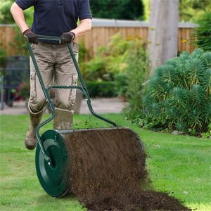 Spargitore di compost in rete metallica da 24 pollici, capacità 2,7 piedi cubi, resistente e antiruggine, per torba, terriccio e sabbia - Product Image 2