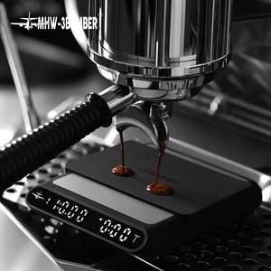 Báscula digital para café, de calidad profesional, con medición en gramos y onzas, superficie blanca compacta - Product Image 2