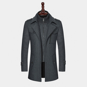 Men's Genuine <b>Leather</b> Trench Overcoat Waterproof <b>Belted</b> Polyester Wadding Solid Warm Winter Filled 50% Breathable High Quality - Product Image 4
